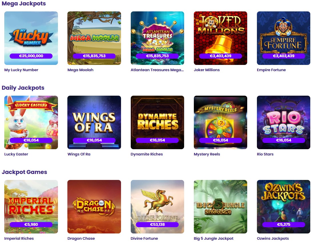 jackpot games